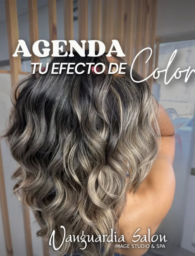 Cartel de Vanguardia Salón: agenda tu efecto de color